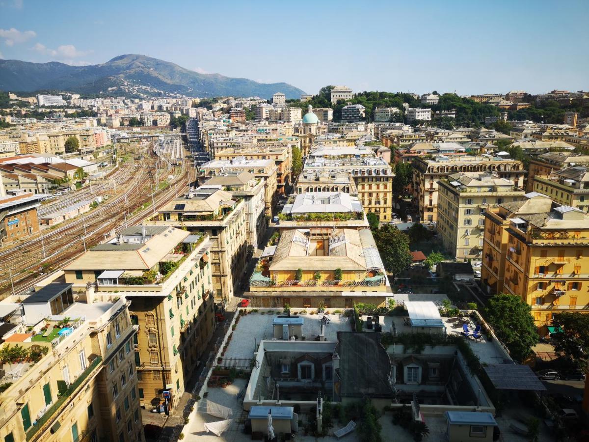 Suite Lambruschini Central With Top City View - Free Covered Parking Genua Exteriör bild