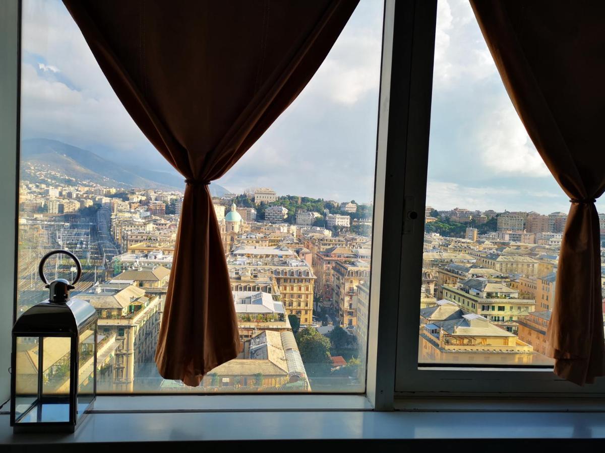 Suite Lambruschini Central With Top City View - Free Covered Parking Genua Exteriör bild